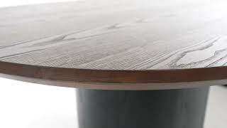 Marlow Wood Oval Dining Table [upl. by Nnayelhsa193]