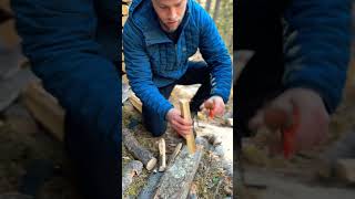 The best way to make kindling kindling firestarting firestarters [upl. by Misa256]