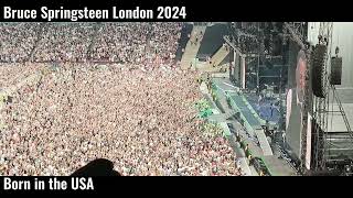 Born In The USA Bruce Springsteen London 2024 [upl. by Tergram]