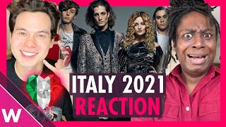 Måneskin quotZitti e buoniquot Reaction  Italy Eurovision 2021 [upl. by Demb932]