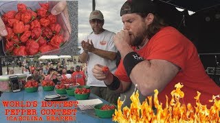 Eating 14 Carolina Reapers in 1 Minute Worlds Hottest Pepper Doesnt Go As Planned  LA BEAST [upl. by Allare]