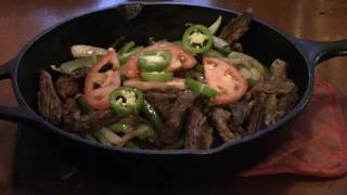 My Sons Steak Fajitas  Blackstone Griddle [upl. by Adnert]