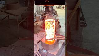 Industrial Forging RedHot Steel Block Shaping with Power Press  ASMR So Satisfying [upl. by Courtland926]