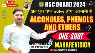 Alcohols phenols and ethers  oneshot  Class 12th  PYQs  HSC  Sovind Sir  All about Chemistry [upl. by Ahsata]