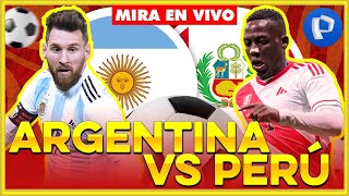 Los comentarios del partido ARGENTINA vs PERÚ  Eliminatorias Sudamericanas [upl. by Nwahsan]