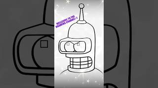 How to draw bender from futurama shorts [upl. by Gnah786]