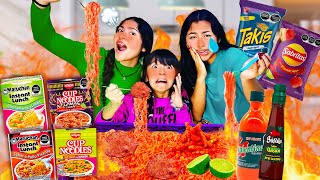 🔥Ramen con TAKIS 🌶 con PAPAS y SALSAS EXTREMAS 😨YO SOY ARANZA [upl. by Pegeen]