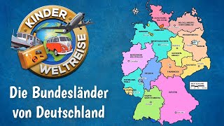 Die Bundesländer von Deutschland  einfach erklärt als Übersicht zum Üben und Lernen Erdkunde [upl. by Erny]