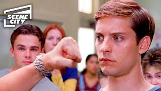 Peter Fights Flash at School  SpiderMan Tobey Maguire Kirsten Dunst [upl. by Aznecniv951]