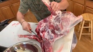 Butchering a Whole Lamb or Ram at Home [upl. by Iarised]