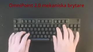 OmniPoint 30 sound vs Cherry MX Silent Red Kailh Red mm [upl. by Bradman85]