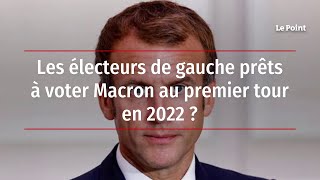 Les électeurs de gauche prêts à voter Macron au premier tour en 2022 [upl. by Ardnasirhc211]