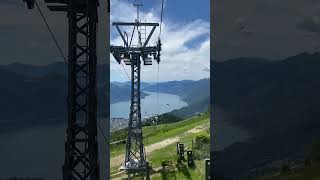 Locarno🇨🇭 spectacular launch out of the station stomach dropping 🚀⛰️☀️ [upl. by Juliette]