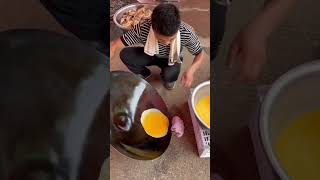 Huge Omlet 😱 food facts viralvideo tools [upl. by Eiramasil837]