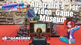 Australias 1st Video Game Museum at The Gamesmen  Retro Gamer Girl [upl. by Charmian406]