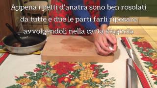 3Wine Video Ricetta Anatra al melograno [upl. by Ynehpets]