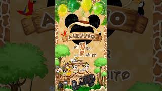 Invitación digital Mickey Safari mickeymouse [upl. by Magen984]