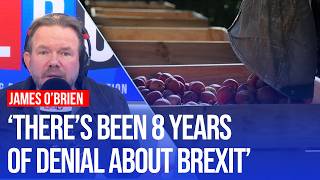 James OBrien reacts as economists warn the impact of Brexit is getting worse  LBC [upl. by Tharp]