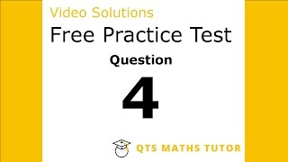 Numeracy skills test practice questions Test 1 – Q4 QTS Maths Tutor [upl. by Oconnor]