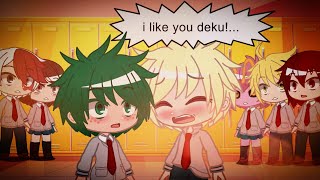 If Bakugou confess to Deku BkDk AU BNHA  Gacha Club Skit [upl. by Daphne]