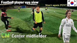 Footballers Center Midfielder eye view Come back POV Come back Korea [upl. by Jammal72]