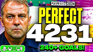 Flicks PERFECT 4231 FM24 Tactics 240 Goals  Best FM24 Tactics [upl. by Beebe]