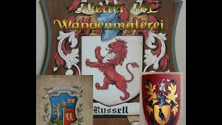 Familienwappen erstellen lassen  Wappenkunst handgemalt [upl. by Stephie]