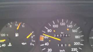 Mercedes Benz 190E 18 W201 acceleration 0100kmh [upl. by Rodablas]