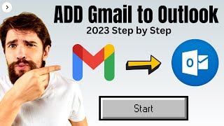 How to Add Gmail to Outlook 2023 NEW Configure Gmail in Outlook [upl. by Durtschi]