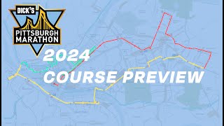 PITTSBURGH MARATHON  2024 Official Course Preview [upl. by Lenssen34]