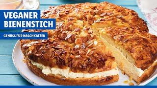 Veganer Bienenstich  Auch ohne Milch superlecker  Lidl Kochen [upl. by Formenti]