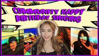 Rays Community makes Her a Happy Birthday Singing Video [upl. by Nodnart883]