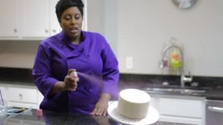 Cake Decorating With a Spray Can  Cake Decorating [upl. by Esiouqrut]