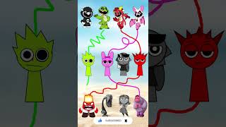 NIGHTMARE CRITTERS Connects with Incredibox Sprunki and INSIDE OUT 2 shorts nightmarecritters [upl. by Uon]