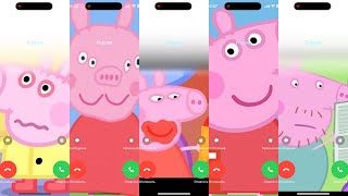 Screen Recording incoming Call Peppa Pig Audio on iPhone 14pro max 512tbPhone Settings Calculator [upl. by Sirtimed]