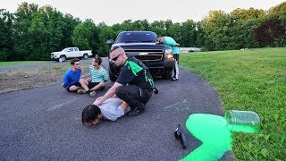 SLIME PRANK ON COP GONE WRONG [upl. by Nalehp]