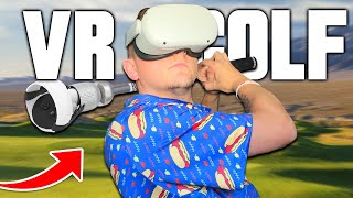 How Realistic is VR Golf  Oculus Quest Gameplay  Golf [upl. by Eckart]