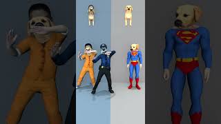 Superman Dog Vs Fake Superman Dog Which animal do you like more shorts [upl. by Otto]