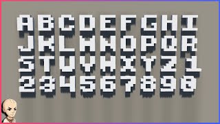 Minecraft How to make the Alphabet [upl. by Bucher]