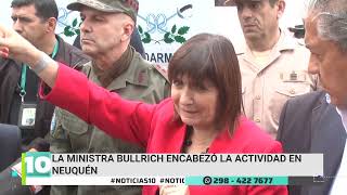 Neuquén Patricia Bullrich encabezó la incineración de la droga incautada en Caviahue [upl. by Joselow]