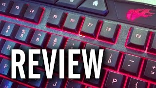 1byone Backlit LED Gaming Keyboard Review [upl. by Adamski261]