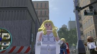 LEGO Marvel Super Heroes PS4  Emma Frost Unlocked  Free Roam Gameplay [upl. by Natale]