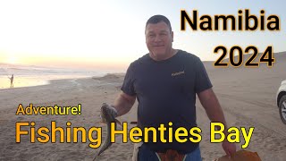 Fishing Henties Bay Namibia 2024 [upl. by Alleinnad123]