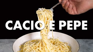 How to Make Cacio e Pepe Pasta With Cheese and Black Pepper [upl. by Jackelyn683]