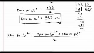 Como calcular o raio de um cátion [upl. by Pedro828]