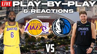 Los Angeles Lakers vs Dallas Mavericks  Live PlayByPlay amp Reactions [upl. by Elokkin]