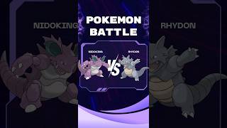 NIDOKING vs RHYDON pokemonbattle pokemontcg pokemonscarletviolet pokemon [upl. by Fonda]