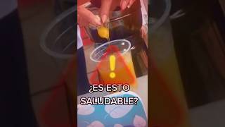 Huevo crudo con jugo de naranja comida rafacarbajal ciencia [upl. by Scarrow]