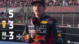 Max Verstappen  Post race interview  Drinking game  MEXICO  2023 [upl. by Roosevelt172]