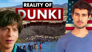 Real Story of Dunki  How Indians Cross US Mexico Border  Donkey Process  Dhruv Rathee [upl. by Wylen]